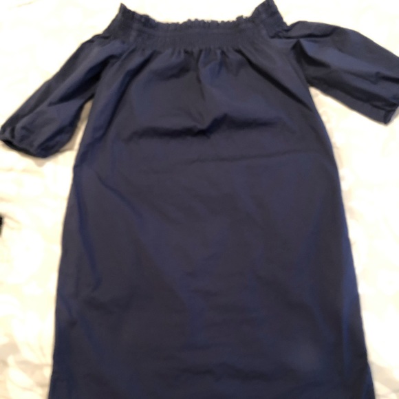 Banana republic szM blue off the shoulder dress - Picture 2 of 6